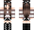 girl with brown stripes