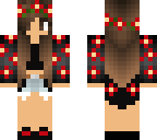 red version of rainbow flower girl