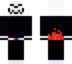 skeleton flaming back