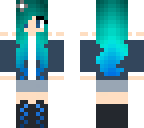 awesome blue hair girl