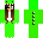 dino girl green