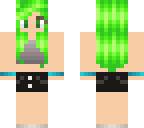 neon green haired girl