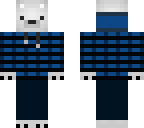 polar bear in casual clothes