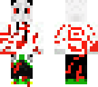 scary killer panda custume