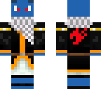 blastoise head with black outfit