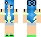 blue haired girl