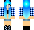 cool blue panda girl