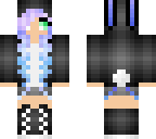 edit of cute girl with blue and purple hair