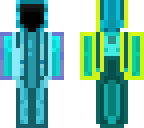hooded aqua knight