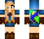 link girl that is blue