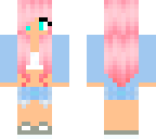 pink haired girl