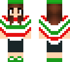 poncho with beret