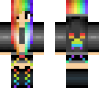rainbow hair girl