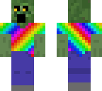 scared rainbow zombie
