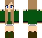 simple green girl