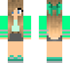 turquoise school girl