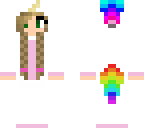 unicorn girl with a braid