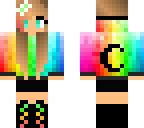 adorable rainbow  girl