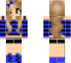 blue and black girl