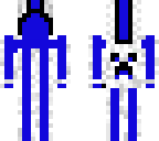 blue assasin with cloak