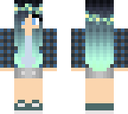 blue girl flannel