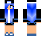 blue hair cute