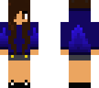 blue hoodie girl