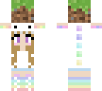 cute dino with dirt block