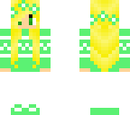 green winter girl