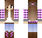 pink flannel girl