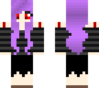 purple hair goth halloween