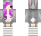 purple haired bunny