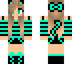 striped cat girl