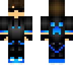 vampire blue teen with sunglasses