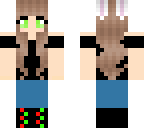 cute christmas bunny girl