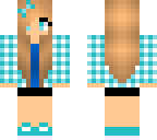 cute plaid girl blue
