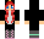 cute red haired penguin girl