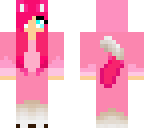 edit of cute pink wolf or dog