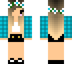 plad shirt kawaii girl