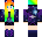 rainbow galaxy girl