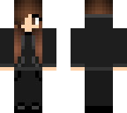 black hoodie girl