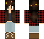 brunette fall girl