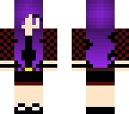 flannel girl avatar with purple hair