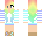 multi-colored girl remake
