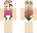 pink flower girl