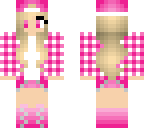 pink plaid tomboy cute