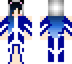 unique panda blue girl