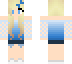 winter blue girl