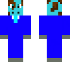 blue giraffe in blue tux