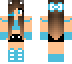 cutie sky blue gamer wolf